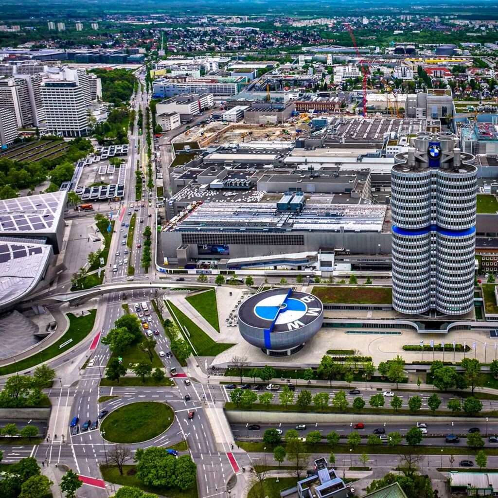 the BMW museum and factory in Munich
