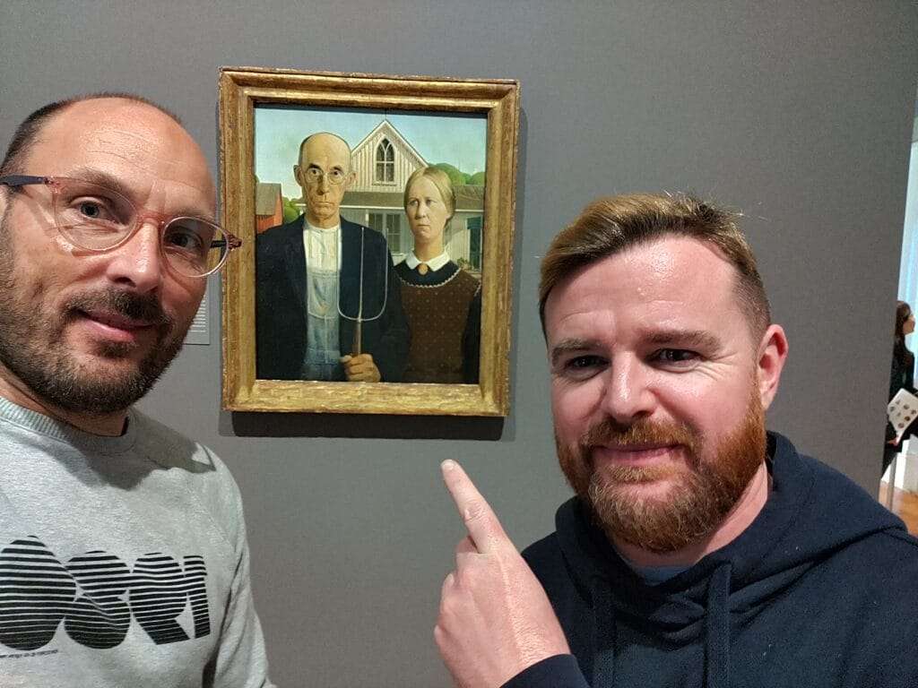 Iain and Andrew at the Chicago Museum of Modern Art