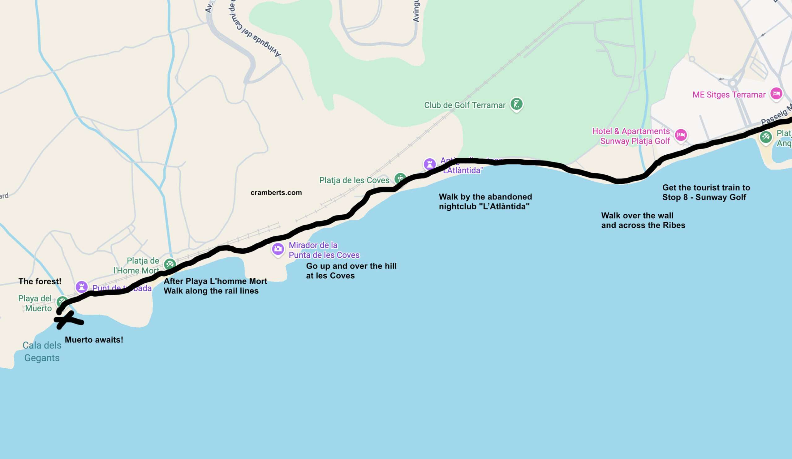 How to find the Gay Beach in Sitges and the Nudist Beach too (with maps!)